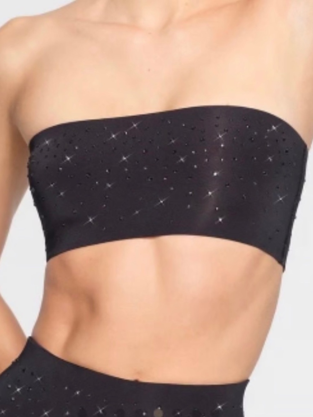 skims x swarovski bandeau top